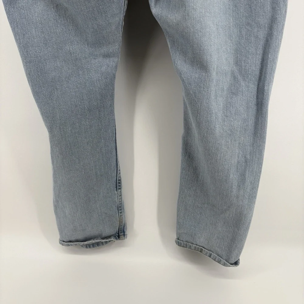 Wrangler Men's‎ 42X28 (Tag 44X30) Jeans Vintage Flex Fit Waist Light Blue STAIN